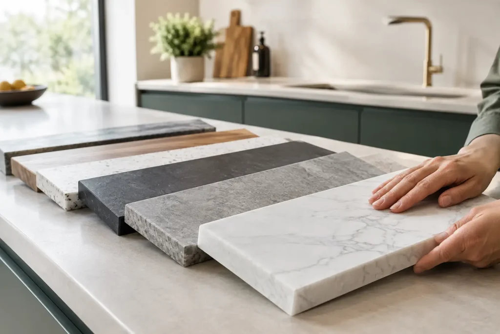 Sådan vælger du køkkenbordplademateriale